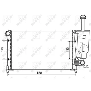 NRF Motork?hler Fiat Panda 169 53128A