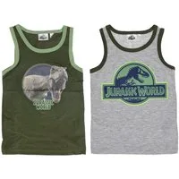 Jurassic World Unterhemd Jurassic World Unterhemd Shirt 2er Pack 100% Baumwolle