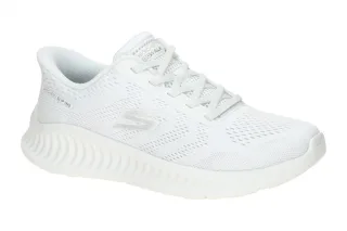 Skechers 125643 WHT Damen Slip-On Sneaker Wei? - GO WALK NOW, HANDS FREE Slip...