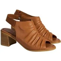 Desa Damen-Ledersandalen – Blockabsatz, Schnallenverschluss Sandale