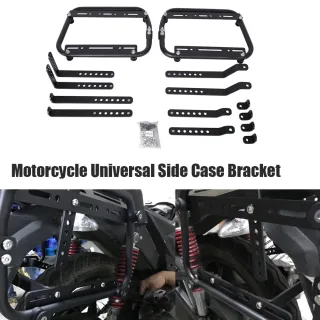 Motorcycle Universal Side Support Rack Set Side Case Bracket Aluminum Alloy Luggage Rack Carrier For Yamaha
