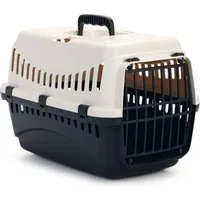 Beeztees Tiertransportbox Transportbox Gypsy creme/anthrazit für Katzen