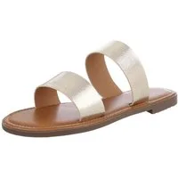 Ital-Design Stylische Sandalen für Freizeit – Komfort und Eleganz Pantolette (89372806) Blockabsatz Pantoletten in Gold