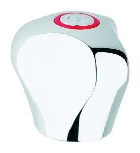 Grohe Griff Treflor 45124 m.Griffbefest. Markierung blau/rot 1/2" chrom, 45124000 45124000