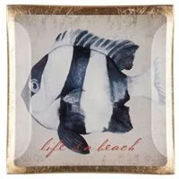 Giftcompany Dekoteller Glasteller Love Plates Life´s a Beach (10x10cm)