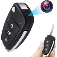 SpionProfi Überwachungskamera 32GB Mini Kamera Autoschlüssel Video Ton Aufnahme Haus Auto Zimmer (Innenbereich, Außenbereich, 1-tlg., Autoschlüssel mit versteckte Mini Kamera Spycam Spion Haus Mini Cam)