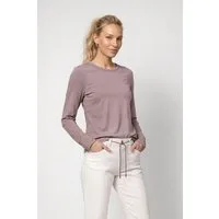 Monari Langarmshirt Shirt Basic Schmuck Regular fit mit Rundhalsausschnitt