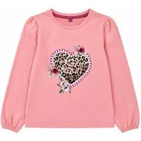 BONDI T-Shirt Mädchen Langarmshirt 'Alpenmadl' 26100, Rose