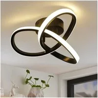 ZMH LED Deckenleuchte Wohnzimmer 3 Blatten 20W Klein Deckenlampe 3000K, Augenschutz, Einfache Installtion, LED fest integriert, Warmweiß