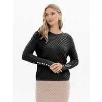 Passioni Strickpullover aus strukturiertem Strick