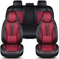 BREMER SITZBEZÜGE Autositzbezug für Volvo XC40 Bj ab 2017 (FS2), Set, 2-tlg., Komplettset Vorne und Hinten, in Schwarz/Rot