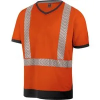 Würth MODYF Warnschutz-Shirt Fluo EN 20471 Hi-Vis Shirt für Herren Professionelles Warnschutz T-Shirt für Handwerker