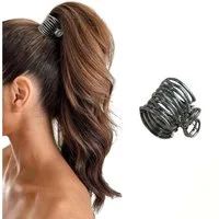Zaewry Haarspange Haarklammer Metall, Hohe Pferdeschwanz Clips Haarspangen Damen