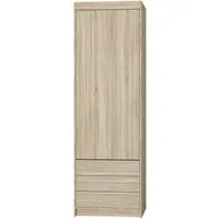 Beautysofa Drehtürenschrank ELENA 1D mit Schubladen