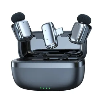 H68Mini 2.4G Wireless Lavalier Microphone 360° Omnidirectional Sound Pickup DSP Noise Cancelling for iPhone Series Andro