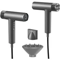 Maity Ionic-Haartrockner Hochgeschwindigkeits bürstenloser Motor,300 Mio Ionen,60m/s Luftstrom, 1500 W, LED-Anzeige, Geräuscharm,Superleicht, Grau/Weiß