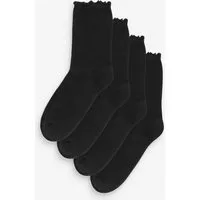 Next Kurzsocken Söckchen mit gepolsterter Sohle, 4er-Pack (4-Paar)