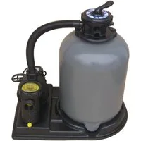 Waterman Sandfilteranlage Sandfilteranlage 11 m³/h Pumpenleistung, 6-Wege-Ve (Komplett-Set, 1 St), Topmount Ventil