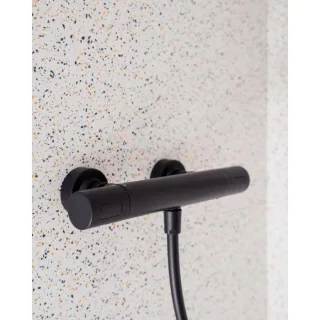 Herzbach Deep Black Brause-Thermostat 23.131100.1.12 schwarz matt