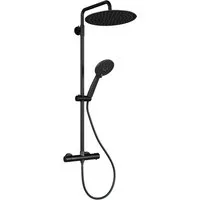 GarveeMore Brausegarnitur Duschsystem mit Thermostat 38℃ Duschset Regendusche Set