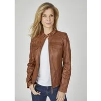 7eleven Lederjacke SEMILA (1-St) mit Zierschnalle