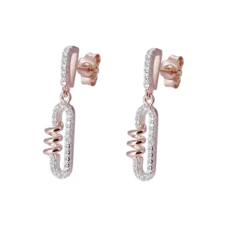 Orphelia „Gigi“ Tropfenohrringe aus 925er Sterlingsilber für Damen – Rosé ZO-7438