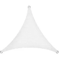 ESTEXO Sonnensegel Terrasse Beschattung 3x3x3m Sonnenschutzsegel HDPE weiß Dreieck