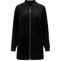 URBAN CLASSICS Allwetterjacke Urban Classics Damen Ladies Long Velvet Jacket (1-St)