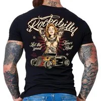 GASOLINE BANDIT® T-Shirt für Rock'n Roll und Rockabilly Fans: Let The Good Times Roll