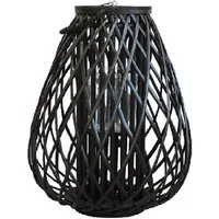Chic Antique Windlicht Lampe Laterne geflochten Windlicht Chic Antique 25432-24 Gr. XL 50cm