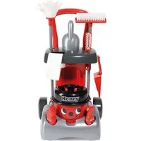 Casdon Kinder-Staubsauger Casdon Henry Deluxe Putzwagen Rotes Spielset Reinigungswagen-Set 3+