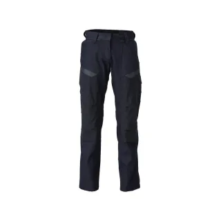 MASCOT Damen Hose mit Knietaschen ACCELERATE MULTISAFE Schwarzblau / Hi-vis Gelb 44 - 21578-281-01017-76C44