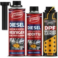 Original Syprin Diesel-Additiv Diesel Reiniger Additiv und DPF Reiniger set, 1.050 l, (DPF Set, 1-St., Diesel Reiniger Additiv und DPF Reiniger) DPF- & Dieselpflege-Set, Reinigt Kraftstoff- und Abgassystem