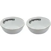 Emaille Schalen px-bowl-w 600ml, 2 Stück, Schüssel weiß, Ø 14cm