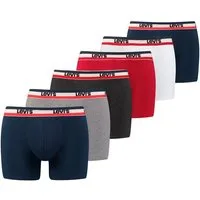 Levi's® Boxershorts Men Sportswear Logo Boxer (Packung, 6er-Pack) mit Logo-Bund