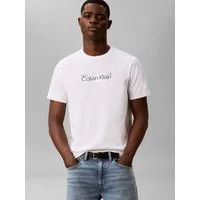 Calvin Klein T-Shirt Reine Baumwolle, Regular Fit, Glanzdruck