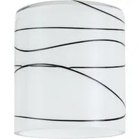 Paulmann Deckenleuchten Paulmann DecoSystems Lampenschirm Zyli max.50W Glas Weiß/Schwarz, Paulmann DecoSystems Lampenschirm Zyli max.50W Glas Weiß/Schwarz