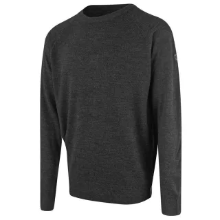 Insel Grüne Raglan Herren dunkler Holzkohle -Golfpullover