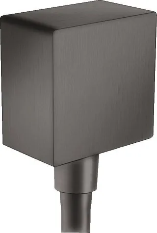 Hansgrohe Schlauchanschluss DN15 Fixfit Square mit Rückflussverhinderer Brushed Black, 26455340 26455340