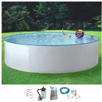 KONIFERA Rundpool KENO (Set, 5-tlg), inkl. hochwertigem Zubehör, Tiefe 110 cm, in versch. Größen