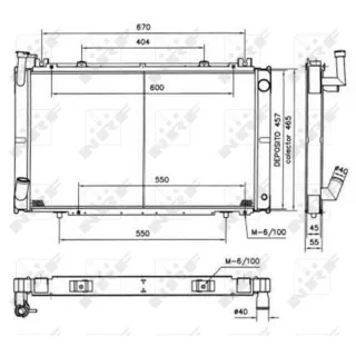 NRF Motork?hler gel?tet Nissan Patrol 2,8