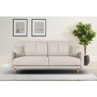 OTTO home 2-Sitzer TRIPLO mit Wellenunterfederung, Maße B/T/H: 165/100/89 cm, Sofa mit Steppung im Rückenbereich, incl. Rückenkissen und Zierkissen