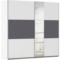 OTTO home Kleiderschrank Mehrzweckschrank Aktenschrank Möbel Mietswohnung TOPSELLER ASTANA (3 Ausstattungen BASIC/CLASSIC/PREMIUM (inkl. SOFT-CLOSE-FUNKTION) mit 3 Spiegelelementen, Metallgriffleisten alufarbig MADE IN GERMANY