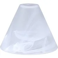 Home4Living Lampenschirm Alabasterglas weiß Ø 155mm Ersatzglas LampenglasE27, Dekorativ