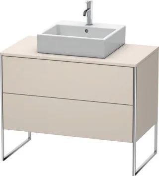 Duravit XSquare Konsolenwaschtischunterbau bodenstehend Taupe Supermatt 1000x548x778 mm - XS49210838 XS492108383