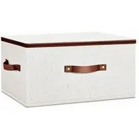 Diwzbyn Aufbewahrungsbox Faltbare Aufbewahrungsbox mit Deckel, aufbewahrungskoffer mit Reißverschluss