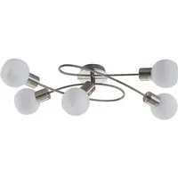 Lindby Deckenleuchten Elaina, Metall, Alu IP20, 5 x 8 W LED