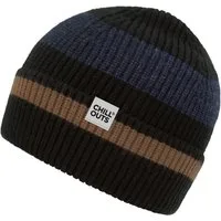 chillouts Beanie Bastian Hat mit sportlichem Streifen-Design, Logo-Label