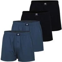 CECEBA Boxershorts CECEBA weite Herren Boxershorts mit Eingriff im 4er Pack
