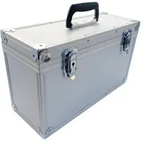 ECI Tools Werkzeugkoffer Aluminium Koffer Silber Entnehmbarer Deckel (LxBxH) 400 x155 x 240 mm